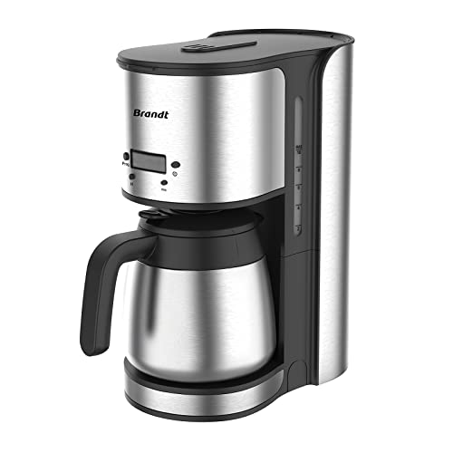 Brandt-CAF1512TH--Cafetire-Filtre-Programmable--Capacit-10-Tasses--Rservoir-12L--Puissance-1000W-Programmable-24h-Verseuse-isotherme--Maintien-au-Chaud--Arrt-automatique-Noir-0