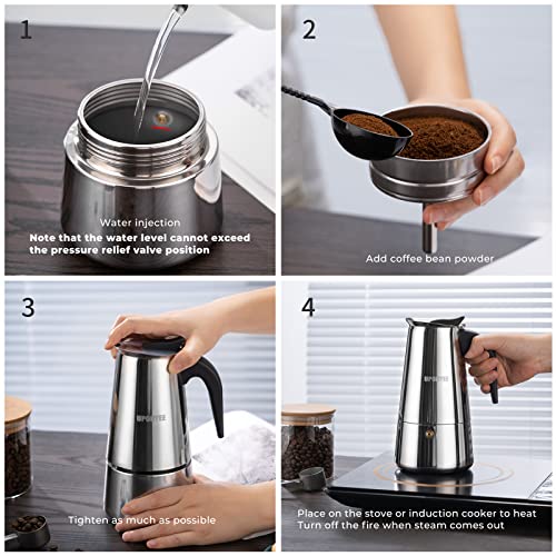 Cafetiere-Italienne-500ml-10-Tasses-Grande-Contenance-Cafetiere-Italienne-Induction-Cafetire-Moka-Compatible-avec-Plaque--Induction-Moka-Pot-Comprenant-Cuillre-et-Pinceau-0-1