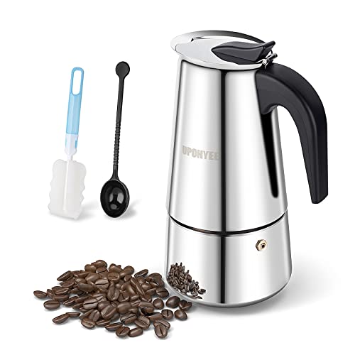 Cafetiere-Italienne-500ml-10-Tasses-Grande-Contenance-Cafetiere-Italienne-Induction-Cafetire-Moka-Compatible-avec-Plaque--Induction-Moka-Pot-Comprenant-Cuillre-et-Pinceau-0