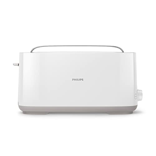 Philips-Grille-pain-Fente-Grande-8-Rglages-Rchauffe-Viennoiseries-Dconglation-Parois-Froides-Surlvation-Arrt-Automatique-Blanc-HD259000-0