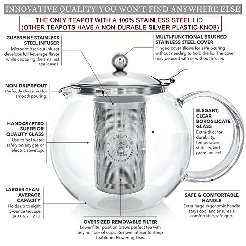 Thire-Teabloom-Classica-Thire-en-verre-rsistant--la-chaleur-1200-ml-Infuseur-amovible-en-acier-inoxydable-Thire-de-12-L-0-0