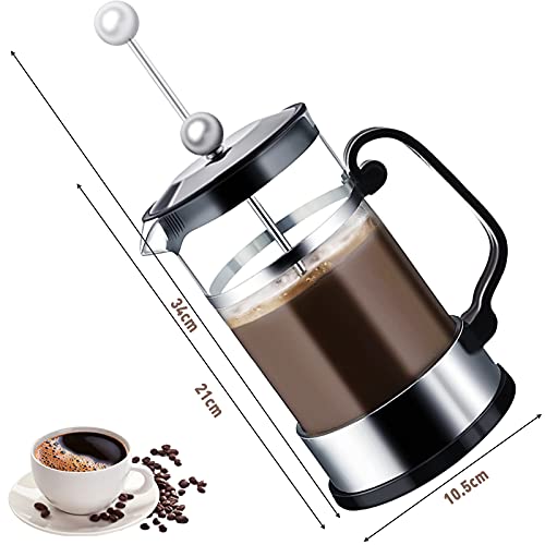 MAISITOO-Cafetire--Piston-1000ML-Franais-presse-caf-en-verre-Machine--Caf-French-Press-Machine--Th-en-Verre-RSistant--la-Chaleur-avec-Filtrants-Faciles--Nettoyer-Noir-0-0