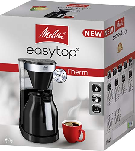 Melitta-6762890-Cafetire-Filtre-avec-Verseuse-Isotherme-Easy-Top-Therm-II-1023-08-NoirAcier-Inoxydable-0-1