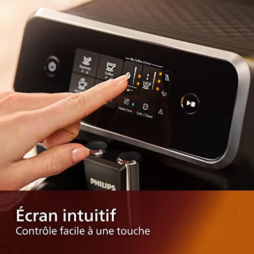 Philips-Srie-2200-Machine-Expresso-Caf--Grain-LatteGo-Mousseur--Lait-3-Spcialits-de-Caf-cran-Tactile-Intuitif-Noir-Brillant-EP223140-0-2