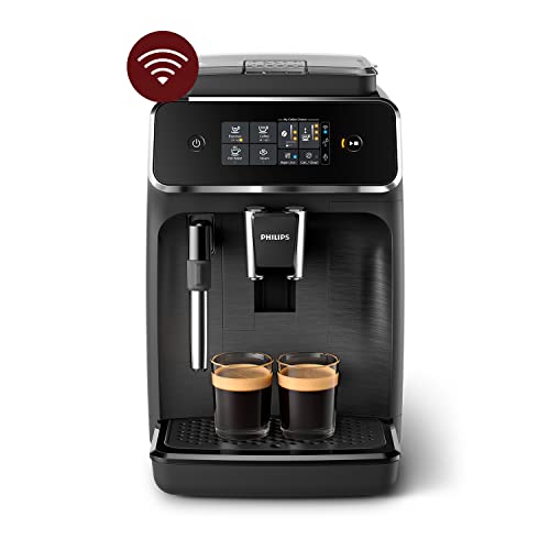 Philips-Srie-2200-Machine-Expresso-Caf--Grain-Wi-Fi-Connect-avec-Appli-de-Contrle-Mousseur--Lait-Classique-cran-Tactile-Intuitif-Noir-Mat-EP252010-0