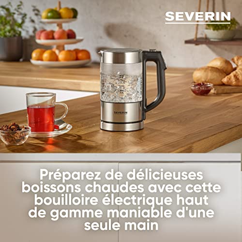SEVERIN-Bouilloire-en-verre-100-sans-BPA-1-100-W-Petite-bouilloire-rglable-par-palier-de-5C-Capacit-05-L-Fonction-Maintien-au-chaud-Bouilloire-lectrique-compacte-verreinox-WK-3458-0-1