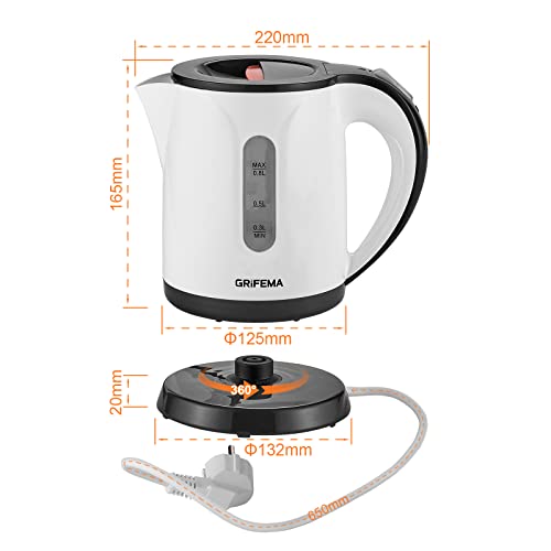 GRIFEMA-GC1001-Bouilloire-Electrique-08L1100W-Puissance-Ebullition-Chauffage-Rapide-Filtre-Anti-Calcaire-Amovible-et-Lavable-Niveau-dEau-Visible-et-Arret-Automatique-Socle-sans-Fil-pour-Ranger-0-0