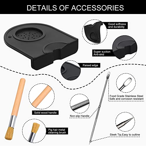 IGUGI-Presse-a-Cafe-en-Acier-Inoxydable-51mmTamper-a-Cafe-avec-Pot-a-Lait350mlStylo-a-CafeTamper-Set-Espresso-TamperTampon-a-expressoTampon-a-CafeTasseur-Presse-a-Cafe-en-INOX-0-2