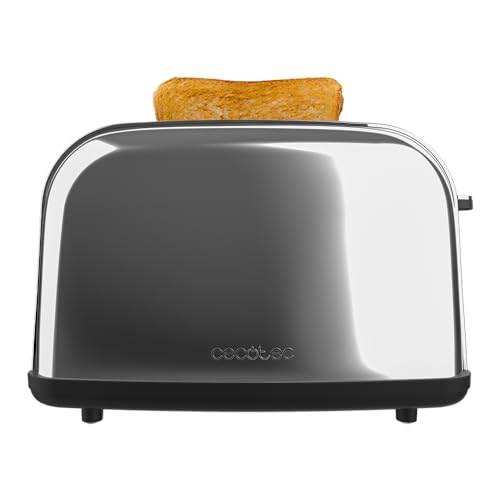 Cecotec-Grille-pain-vertical-2-fentes-courtes-Toastin-time-850-Inox-Lite-850-W-2-tranches-de-pain-fente-large-38-cm-support-pour-petits-pains-et-bac-a-miettes-acier-inoxydable-0-1