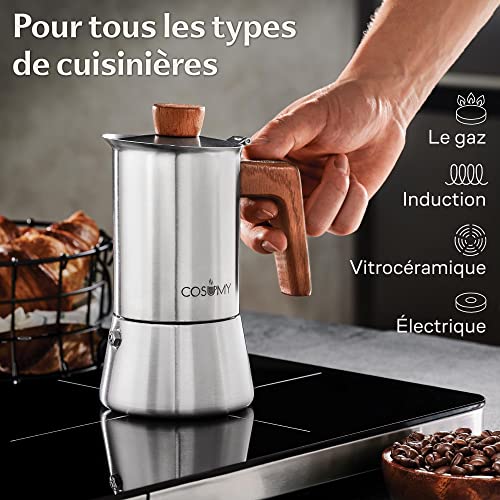 Cosumy-Cafetiere-Italienne-en-Acier-Inox-Compatible-avec-Induction-Avec-Joint-en-Silicone-de-Rechange-0-2