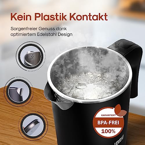 LEBENLANG-Bouilloire-Electrique-en-Acier-Inoxydable-05L-600W-Economie-dEnergie-I-Mini-Bouilloire-Electrique-Bouilloires-Electriques-Kettle-Theiere-Electrique-Bouilloire-Inox-Bouilloir-0-1