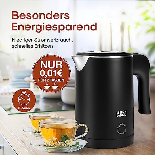 LEBENLANG-Bouilloire-Electrique-en-Acier-Inoxydable-05L-600W-Economie-dEnergie-I-Mini-Bouilloire-Electrique-Bouilloires-Electriques-Kettle-Theiere-Electrique-Bouilloire-Inox-Bouilloir-0-2