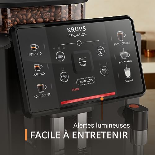 KRUPS-Machine-a-cafe-automatique-Facile-a-utiliser-Facile-a-entretenir-Alertes-lumineuses-Nettoyage-pratique-Reglages-personnalises-Sensation-EA910810-0-2