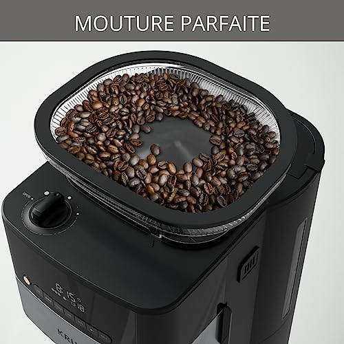 Krups-Programmable-Filter-Coffee-Maker-Integrated-Automatic-Bean-Grinder-Grain-or-Ground-Coffee-10-Cups-125L-Automatic-Shutdown-Digital-Screen-Easy-to-Clean-Grind-Aroma-KM832810-0-2