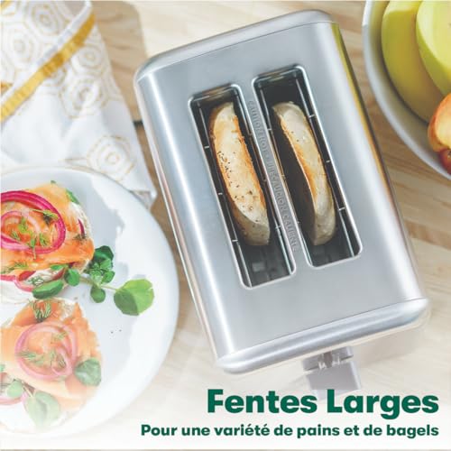 BELLA-Grille-pain-2-tranches-avec-fentes-extra-larges-et-tiroir-ramasse-miettes-amovible-6-reglages-de-dorage-fonctions-darret-automatique-et-de-rechauffage-pour-griller-pain-bagels-et-gaufres-0-1