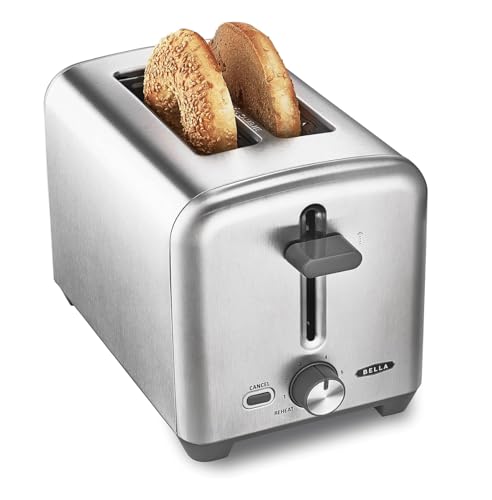 BELLA-Grille-pain-2-tranches-avec-fentes-extra-larges-et-tiroir-ramasse-miettes-amovible-6-reglages-de-dorage-fonctions-darret-automatique-et-de-rechauffage-pour-griller-pain-bagels-et-gaufres-0