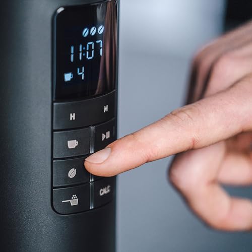 Melitta-Cafetiere-Filtre-AromaFresh-Glass-Basic-X-15-L-Noir-Cafetiere-Filtre-avec-Nouveau-Moulin-en-Ceramique-Integre-Fonction-Minuteur-Porte-filtres-1x4-pour-10-tasses-1030-06-1080-W-0-1