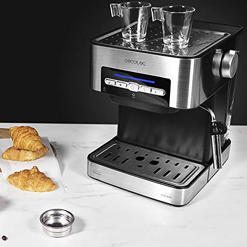 Cecotec-Machine-a-cafe-Expresso-Power-Espresso-20-Matic-20bars-de-Pression15-LBras-Double-Sortie-Buse-vapeurPlateau-Rechauffe-tassesTelecommandes-DigitalesFinitions-en-Acier-Inoxydable-850-W-0-1