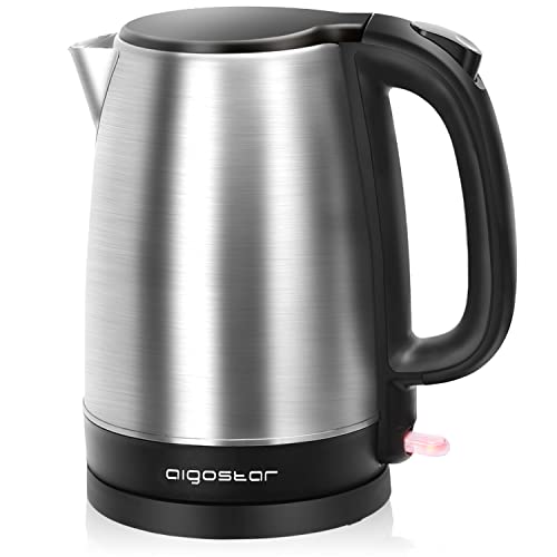 Aigostar-Milo-Bouilloire-Electrique-en-Acier-Inoxydable-17-L-2200W-avec-Filtre-Anticalcaire-sans-fil-Arret-Automatique-ideal-pour-le-the-le-cafe-la-nourriture-pour-bebe-Sans-BPA-Noire-0