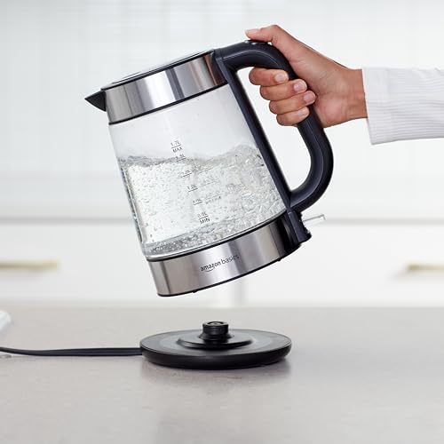 Amazon-Basics-Bouilloire-electrique-en-verre-17-litres-2200W-Noir-Argente-0-0