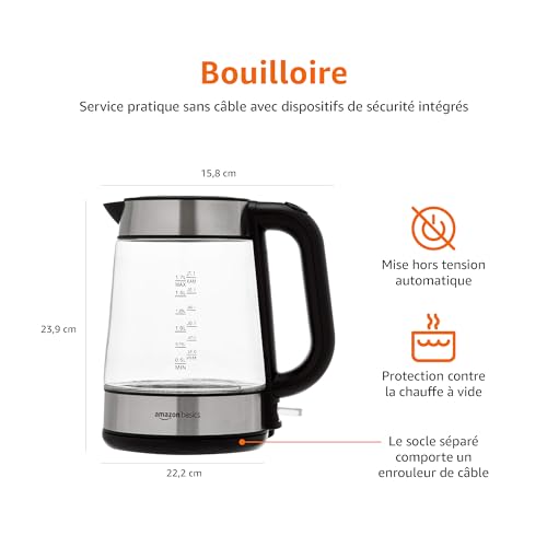 Amazon-Basics-Bouilloire-electrique-en-verre-17-litres-2200W-Noir-Argente-0-1
