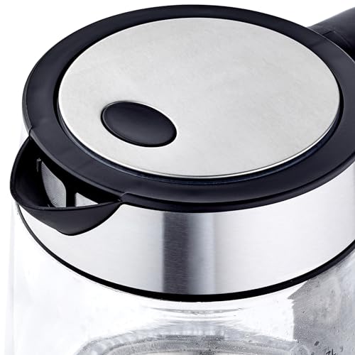 Amazon-Basics-Bouilloire-electrique-en-verre-17-litres-2200W-Noir-Argente-0-2