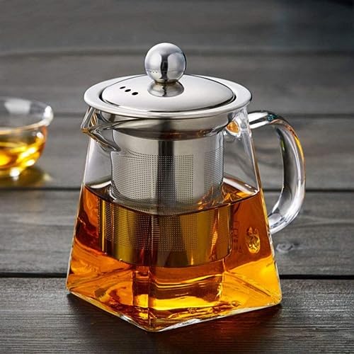 Theiere-en-Verre-avec-Infuseur-Amovible-Teapot-Bouilloire-550-ML-en-Verre-Borosilicate-Transparente-et-Classique-Passoire-et-Couvercle-en-Acier-Inoxydable-304-0