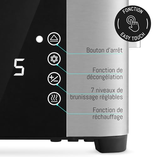 LEBENLANG-Toaster-grille-pain-Inox-Ecran-tactile-LED-7-modes-0-1
