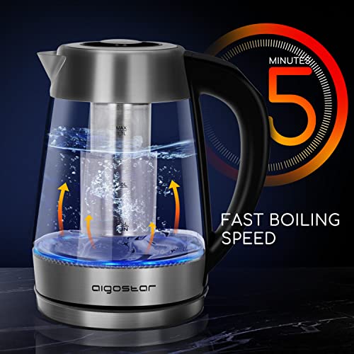 Aigostar-Cris-Bouilloire-en-verre-Temperature-Reglable-2200W-17L-Thermostat-Reglable-60-a-100oC-et-fonction-maintien-au-chaud-Filtre-a-the-amovible-eclairage-LED-de-couleurs-Sans-BPA-0-2