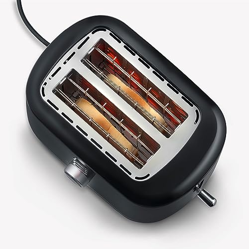 SEVERIN-Grille-pain-automatique-850-W-Toaster-compact-2-fentes-jusqua-2-tranches-Grille-pain-electrique-avec-reglage-du-degre-de-brunissage-fonction-decongelation-Noir-AT-4321-0-1