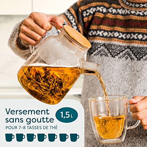 Cosumy-Theiere-Verre-avec-Filtre-15L-avec-Couvercle-en-Bambou-Lavable-au-Lave-vaisselle-Pour-les-Boissons-Chaudes-et-Froides-0-1