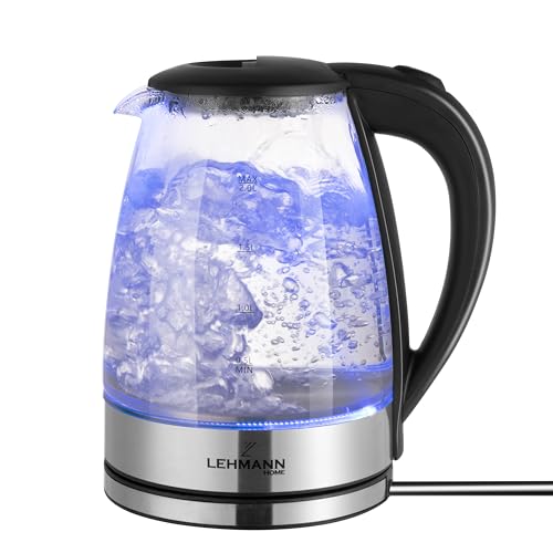 Lehmann-Bouilloire-en-verre-2-litres-2200W-bouilloire-electrique-en-verre-avec-retro-eclairage-LED-arret-automatique-et-protection-contre-la-surchauffe-socle-pivotant-sans-BPA-0-0