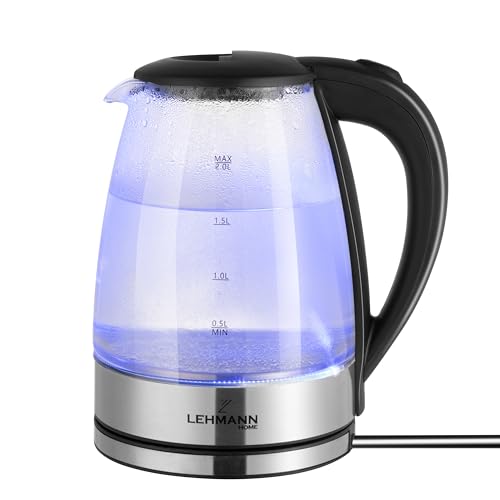 Lehmann-Bouilloire-en-verre-2-litres-2200W-bouilloire-electrique-en-verre-avec-retro-eclairage-LED-arret-automatique-et-protection-contre-la-surchauffe-socle-pivotant-sans-BPA-0