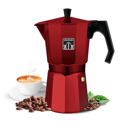 Cecotec-Cafetiere-italienne-Mokclassic-600-Red-Expresso-aluminium-6-tasses-tous-feux-joint-silicone-poignee-ergonomique-filtre-et-valve-en-acier-inoxydable-0