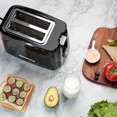 Aigostar-Warrior-30JRL--Grille-pain-2-fentes-extra-larges-et-7-niveaux-de-brunissage-Fonctions-toaster-decongeler-rechauffer-et-annuler-750W-0-BPA-Design-exclusif-0-0