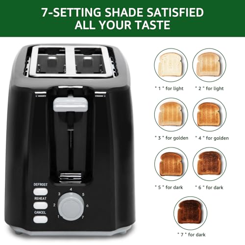 Aigostar-Warrior-30JRL--Grille-pain-2-fentes-extra-larges-et-7-niveaux-de-brunissage-Fonctions-toaster-decongeler-rechauffer-et-annuler-750W-0-BPA-Design-exclusif-0-1