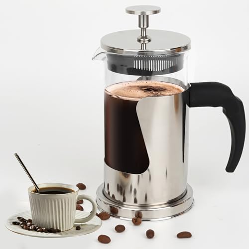 Starward-Cafetiere-Piston-Cafetiere-Francaise-350-ml-French-Press-Cafetiere-a-Piston-en-Verre-Borosilicate-Acier-Inoxydable-pour-Cafe-The-0
