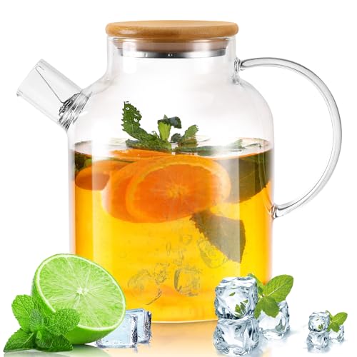 Kasanni-Theiere-Verre-18l-Couverture-en-Bois-avec-Filtre-ReSistant-au-Froid-et-a-la-Chaleur-AntideFlagrant-Verre-Borosilicate-Convient-pour-Le-The-Le-The-Parfume-et-Les-Boissons-Aux-Fruits-0