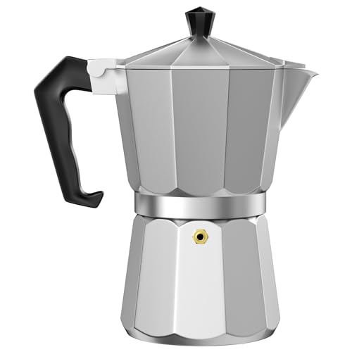 WinGluge-Cafetiere-Italienne-en-Aluminium-Cafetiere-de-6-Tasses-Cafetiere-Expresso-Iconique-Cafetiere-Moka-Valve-de-Securite-Joint-en-Silicone-pour-Vitroceramique-Gaz-Design-elegant-Argente-0