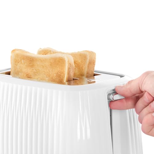 Russell-Hobbs-Grille-pain-2-fentes-larges-6-niveaux-de-brunissage-surelevation-degivrage-rechauffe-viennoiseries-arret-automatique-ramasse-miettes-amovible-design-texture-blanc-Eden-27370-56-0-2