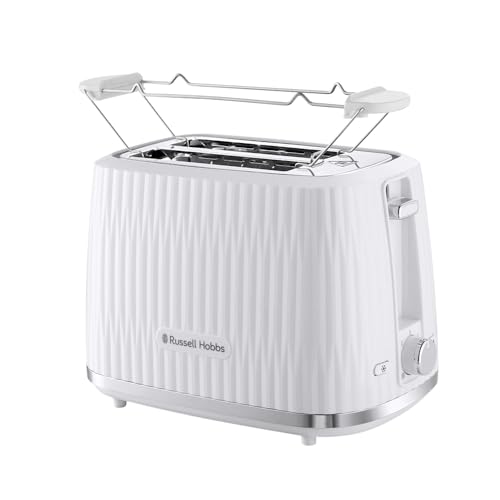 Russell-Hobbs-Grille-pain-2-fentes-larges-6-niveaux-de-brunissage-surelevation-degivrage-rechauffe-viennoiseries-arret-automatique-ramasse-miettes-amovible-design-texture-blanc-Eden-27370-56-0