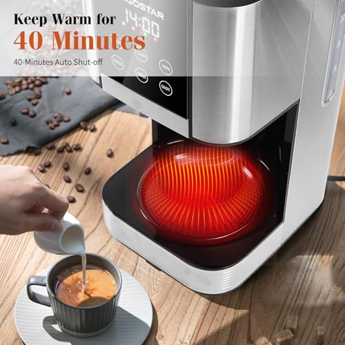 Aigostar-Cafetiere-filtre-Programmable-24h-Capacite-15L-Ecran-LCD-Cafetiere-electrique-14-tasses-acier-inoxydable-1000W-Reglage-intensite-Anti-goutte-AutoClean-Maintien-au-chaud-Noir-0-2