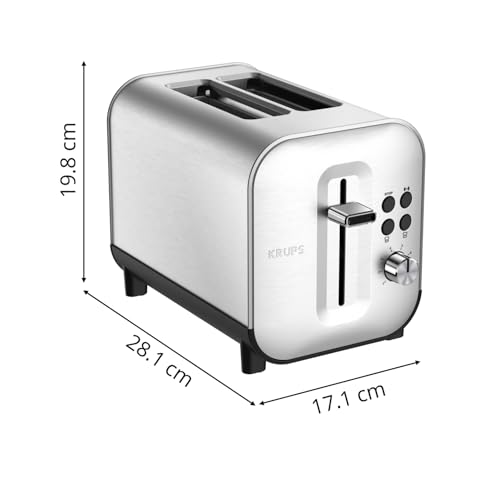 Krups-Grille-pain-2-fentes-larges-Inox-brosse-premium-8-reglages-temperature-Remontee-extra-haute-Tiroir-ramasse-miettes-Excellence-KH682D10-0-0