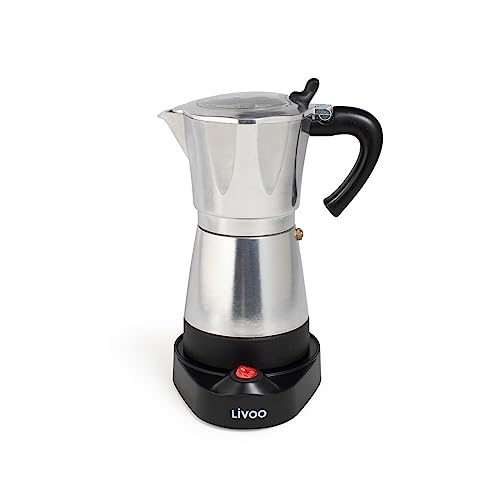 Livoo-cafetiere-italienne-electrique-DOD117A-300ml-6-tasses-480W-aluminium-fonction-maintien-au-chaud-0