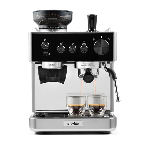 Machine-a-Espresso-Barista-Classic-Breville-Cafetiere-a-Grains-avec-Moulin-a-Cafe-et-Mousseur-a-Lait-Integres-Pompe-Italienne-15-Bars-Noir-et-Argent-Vcf186X-0