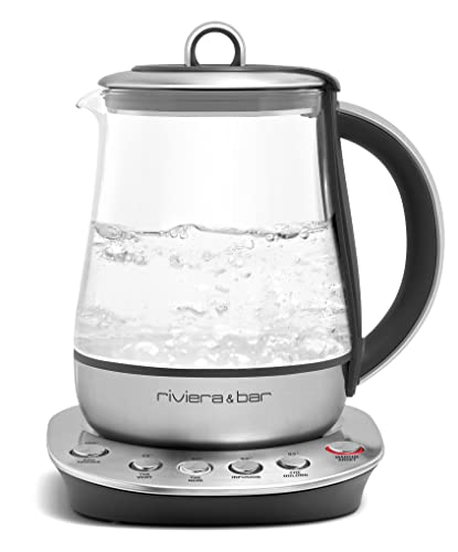 rivierabar-Theiere-Bouilloire-a-Temperature-Reglable-JAIPUR-ZEN-Verre-Trempe-et-Inox-Ideale-Infusions-Thes-Verts-Noirs-Oolongs-12L-22x255x21-cm-0-0