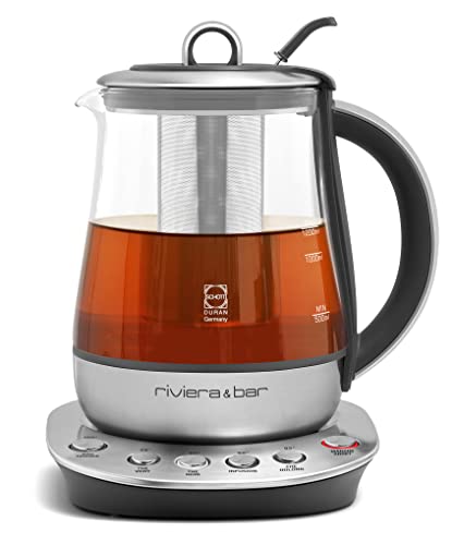 rivierabar-Theiere-Bouilloire-a-Temperature-Reglable-JAIPUR-ZEN-Verre-Trempe-et-Inox-Ideale-Infusions-Thes-Verts-Noirs-Oolongs-12L-22x255x21-cm-0-2