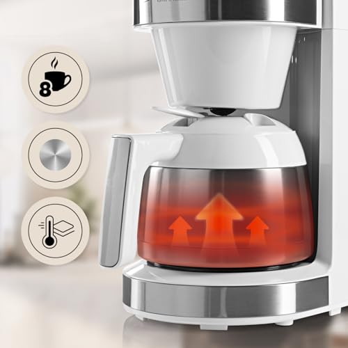 Barista-Machine-a-cafe-blanche-avec-ecran-tactile-digital-800W-broyeur-integre-et-carafe-isotherme-Cafetiere-filtre-avec-moulin-a-cafe-et-verseuse-thermique-0-0