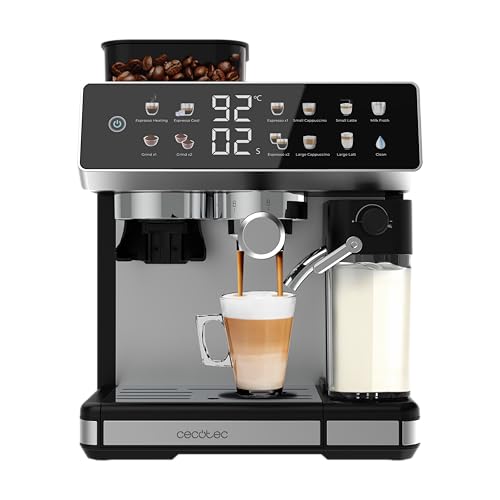 Cecotec-Cafetiere-Express-Barista-Power-Espresso-20-Barista-Grind-Latte-1350W-20-Bars-Moulin-Conique-26L-Reservoir-dEau-100g-Cafe-et-500-ml-Lait-Ecran-Tactile-Autonettoyant-Personnalisable-0