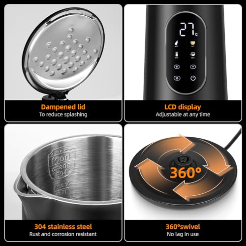 Carehabi-Bouilloire-Electrique-Temperature-Reglable-17L-Bouilloire-Electrique-Inox-Grand-Ecran-Numerique-40-100C-Protection-Anti-ebullition-Noire-0-1